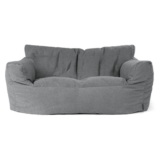 Puf Sofá Josephine - Boucle Gris 01