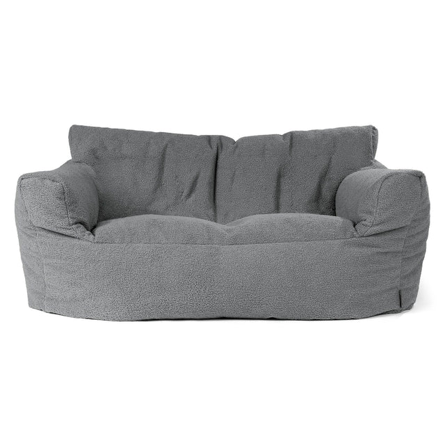 Puf Sofá Josephine - Boucle Gris 01