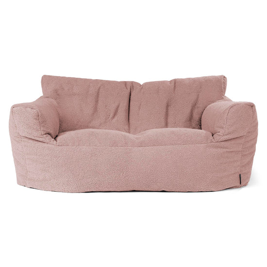 Puf Sofá Josephine - Boucle Rosa 01
