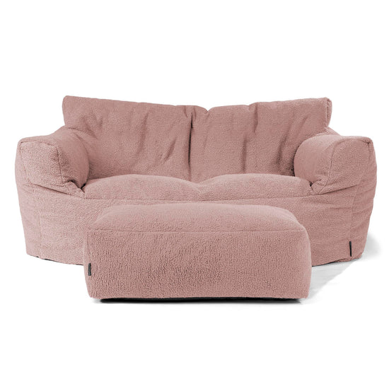 Puf Sofá Josephine - Boucle Rosa 02
