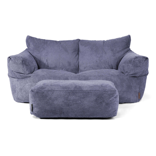 Puf Sofá Josephine - Pompón Morado 02
