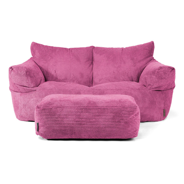 Puf Sofá Josephine - Pompón Rosa 02