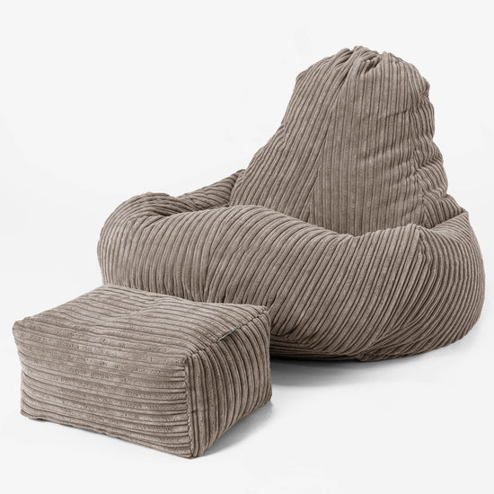 Puf Ultra Lux - Pana Clásica Marrón empolvado 02