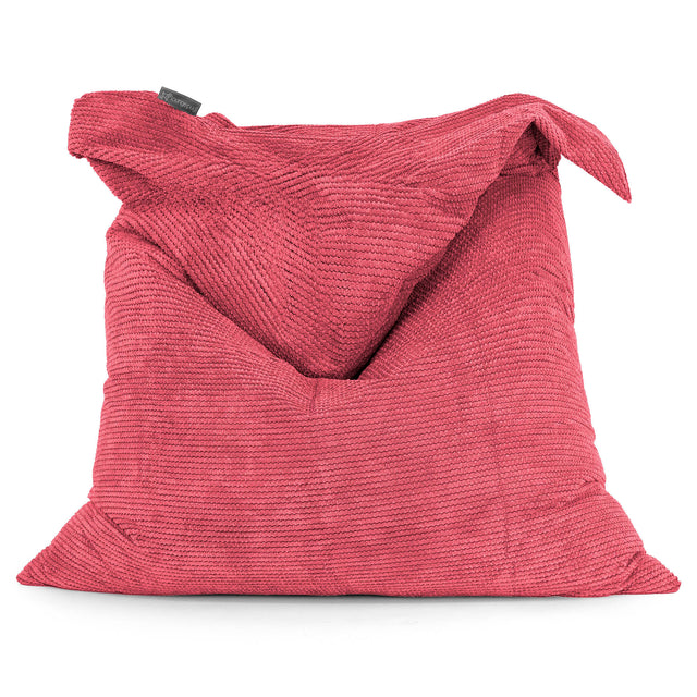 Puff Gigante Cama XL - Pompón Rojo pastel 01