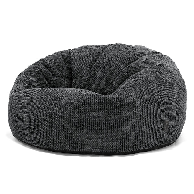 Puff Gigante Sofá Clásica - Pompón Negro 01