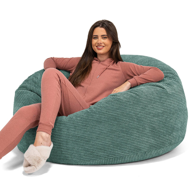 Puff Gigante Sofá 'Mamut' - Pompón Verde Musgo 01