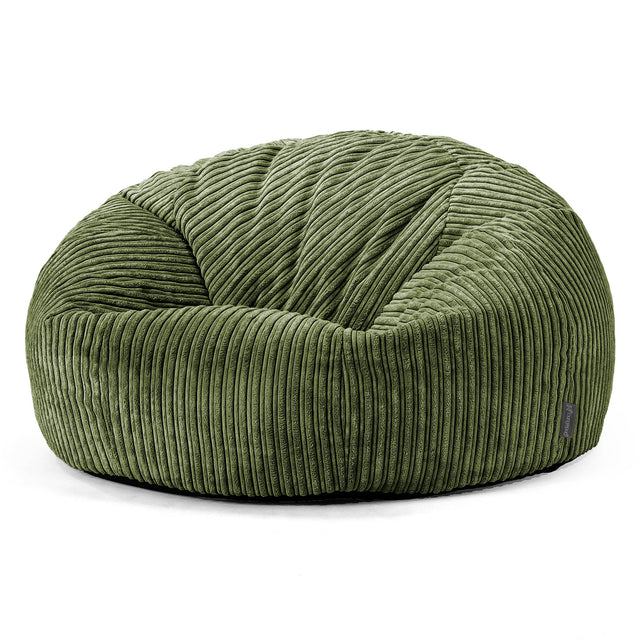 Puff Gigante Sofá Clásica - Pana Clásica Bosque Verde 01