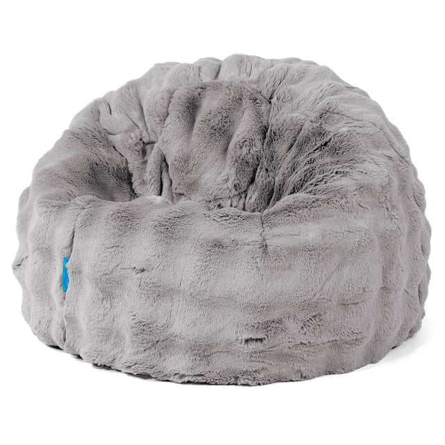 Puff Redondo Infantil 1-5 años - Piel Sintética de Burbuja Gris 01