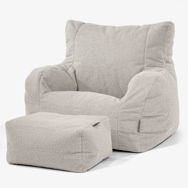 Puff Sillón Josephine - Boucle Marfil 02
