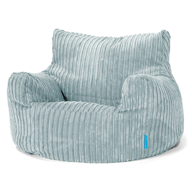 Puff Sillón para niños 3-8 años - Pana Clásica Menta 01