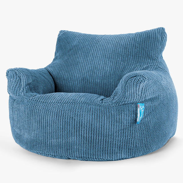 Puff Sillón para niños 3-8 años - Pompón Cielo 01