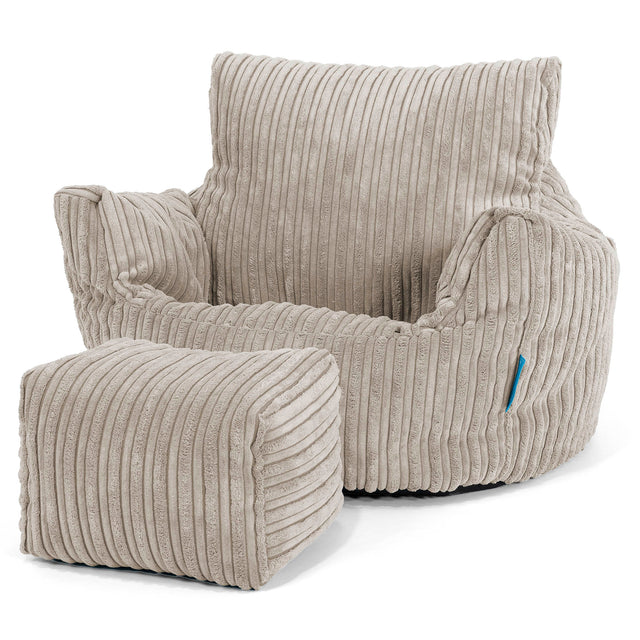 Puff Sillón para niños 1-3 años - Pana Clásica Visón 02