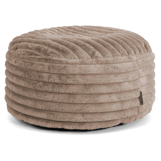 Puff Taburete - Pana de Felpa Ultra Visón 01