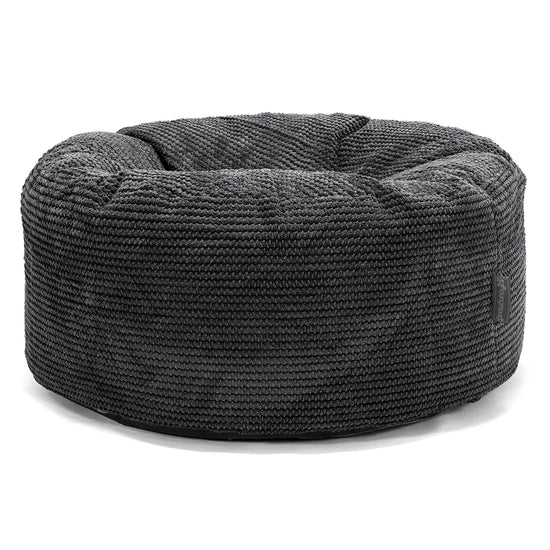 Puff Taburete - Pompón Negro 01