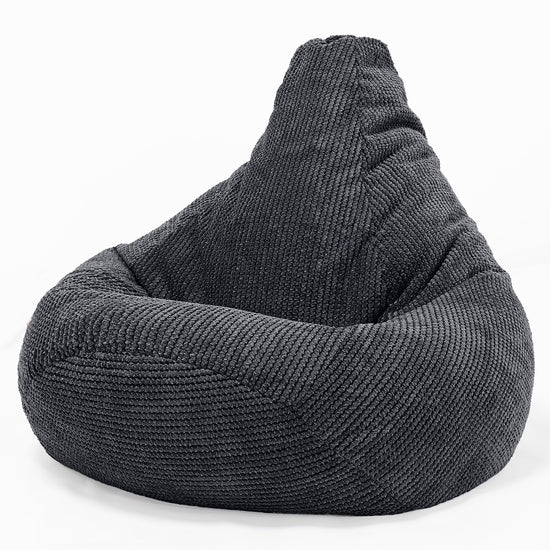 Silla De Juego Puf - Pompón Negro 02