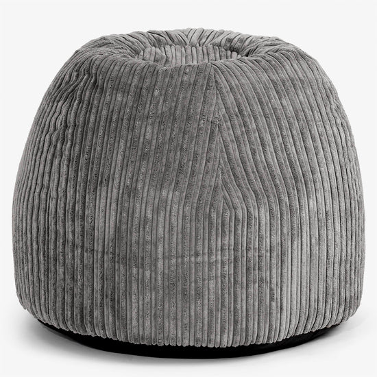 Silla Pouf de Oficina Ergonómica - Pana Clásica Grafito - 01