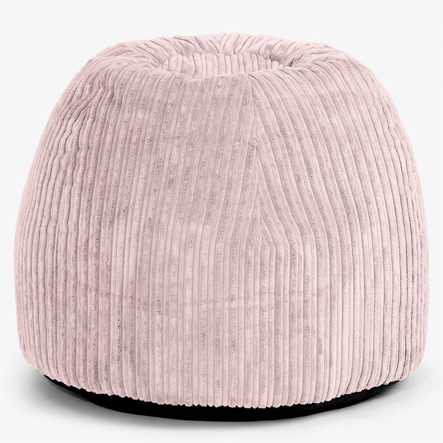 Silla Pouf de Oficina Ergonómica - Pana Clásica Rosa Claro - 01