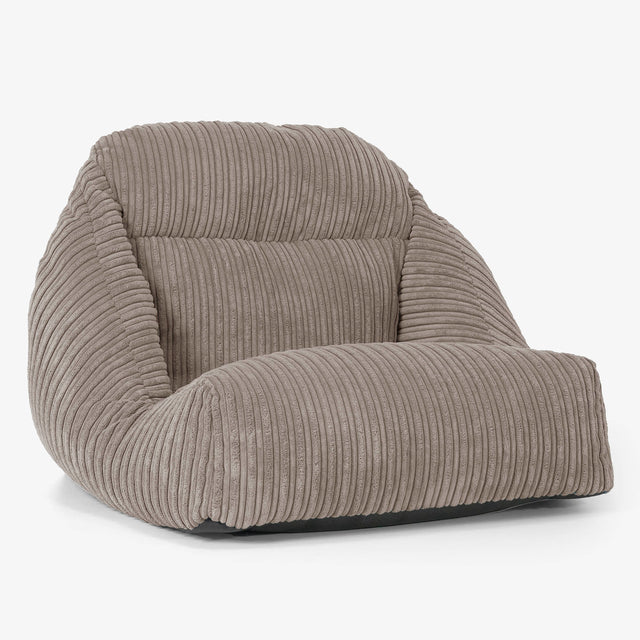 Silla Puff de Suelo Aya - Pana Clásica Marrón empolvado 01