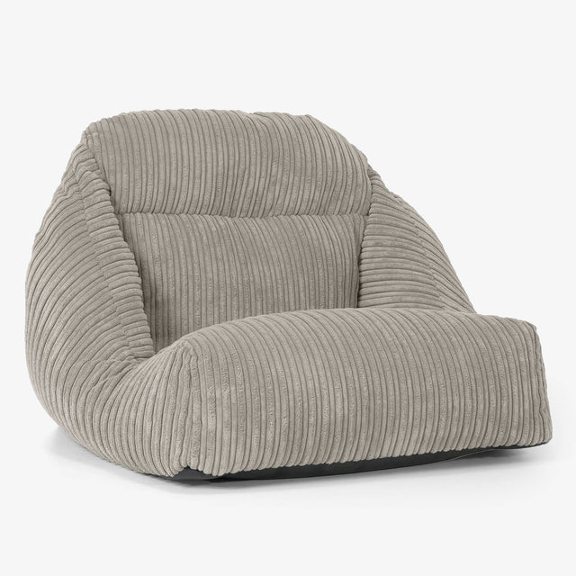 Silla Puff de Suelo Aya - Pana Clásica Visón 01