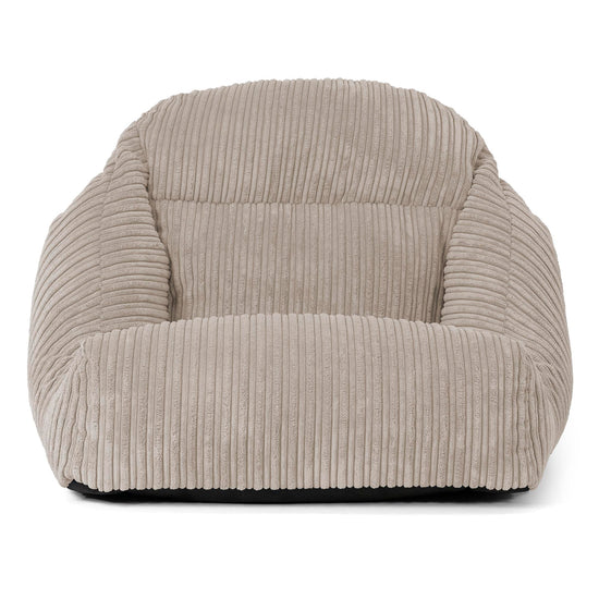 Silla Puff de Suelo Aya - Pana Clásica Visón 02