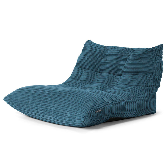 Silla Puff de Suelo Noah - Pana Clásica Azul marino 02