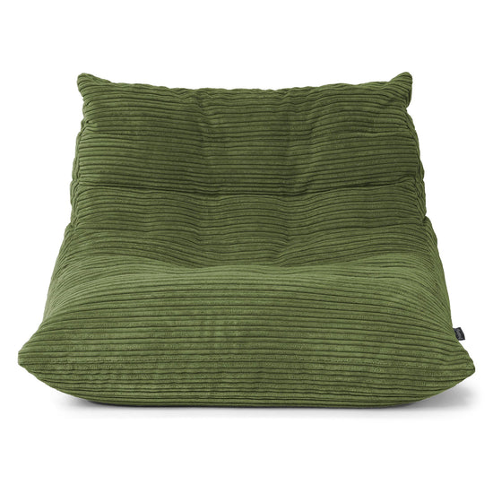 Silla Puff de Suelo Noah - Pana Clásica Bosque Verde 01