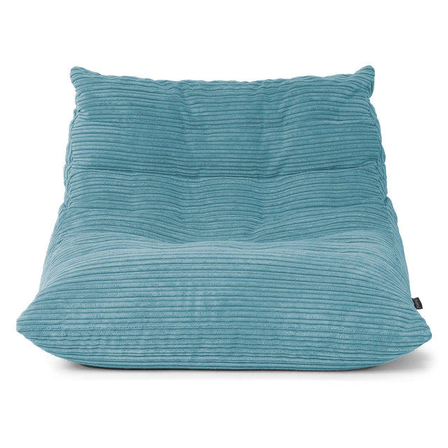 Silla Puff de Suelo Noah - Pana Clásica Egeo Azul 01