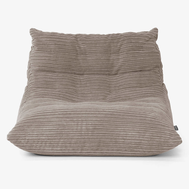 Silla Puff de Suelo Noah - Pana Clásica Marrón empolvado 01