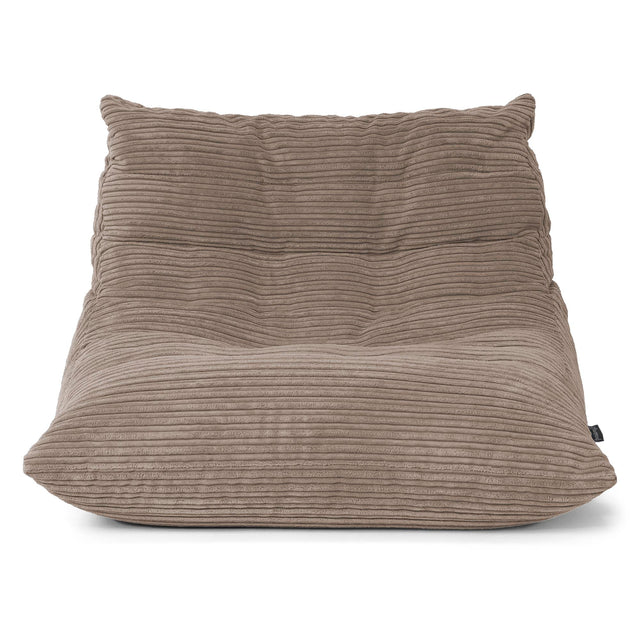 Silla Puff de Suelo Noah - Pana Clásica Marrón empolvado 01