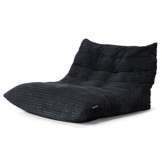 Silla Puff de Suelo Noah - Pana Clásica Negro 02
