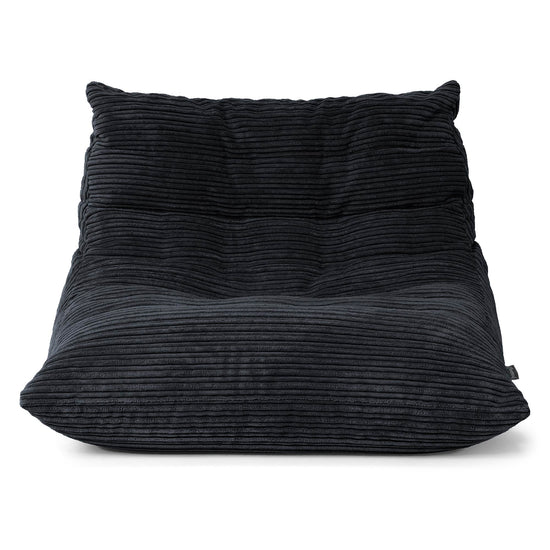 Silla Puff de Suelo Noah - Pana Clásica Negro 01