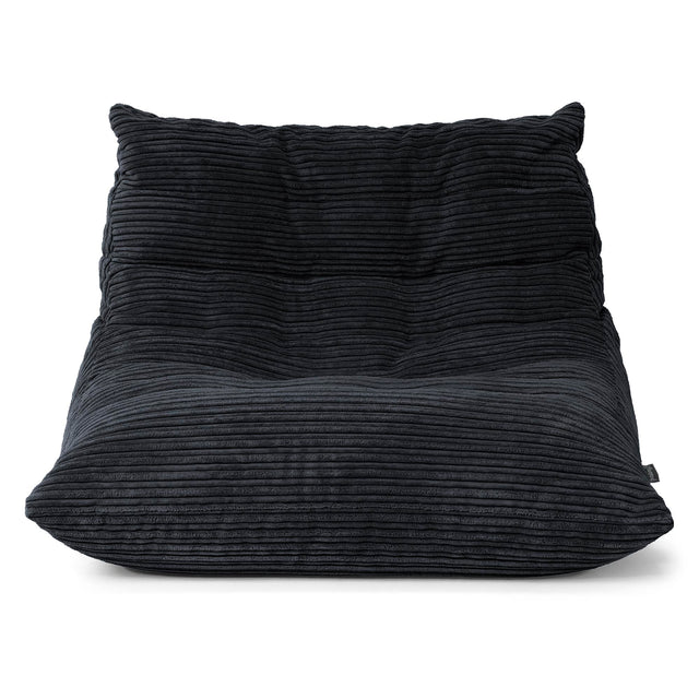 Silla Puff de Suelo Noah - Pana Clásica Negro 01