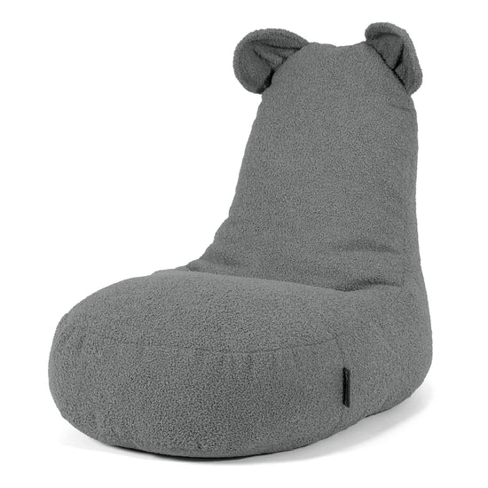 Silla Puff Infantil Animal Oso de 2 a 6 años - Boucle Gris 01