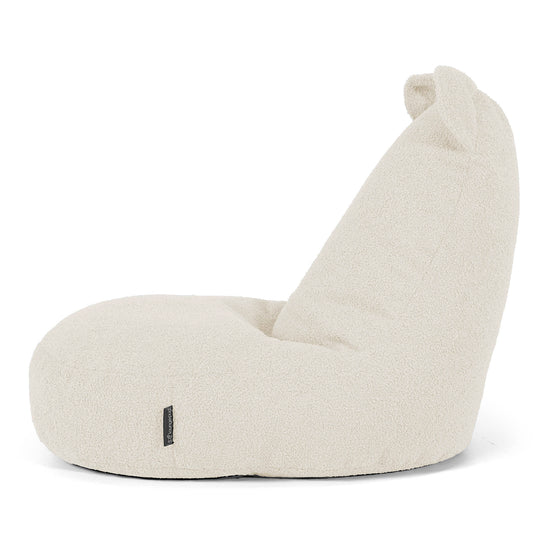 Silla Puff Infantil Animal Oso de 2 a 6 años - Boucle Marfil 02