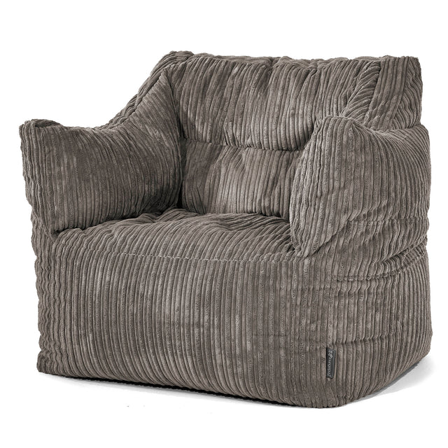 Sillón Puff Victor - Pana Clásica Grafito 01