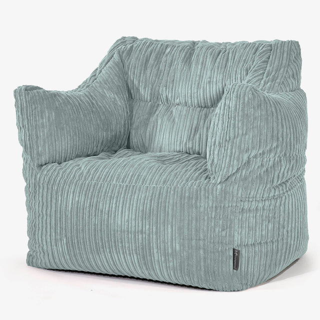 Sillón Puff Victor - Pana Clásica Menta 01
