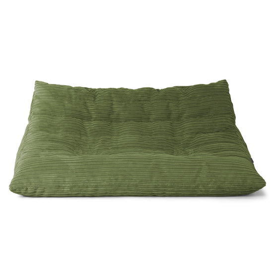 Sofá Puff de Suelo Noah - Pana Clásica Bosque Verde 01