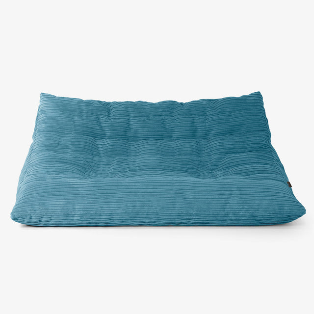 Sofá Puff de Suelo Noah - Pana Clásica Egeo Azul 01