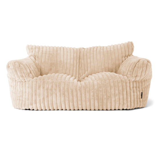 Puf Sofá Josephine - Pana de Felpa Ultra Crema 01