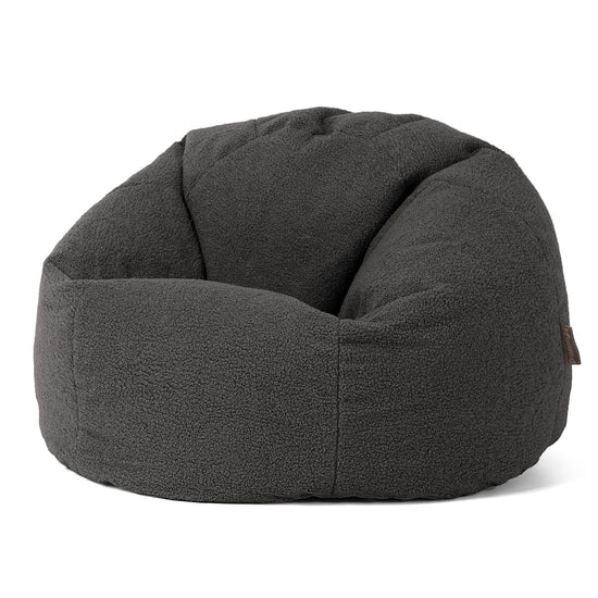 Puff Redondo - Boucle Grafito 01