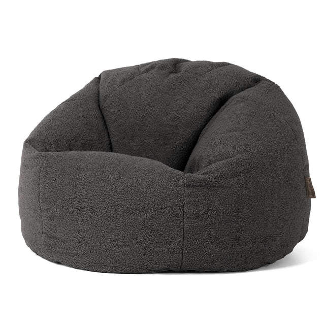 Puff Redondo - Boucle Grafito 01