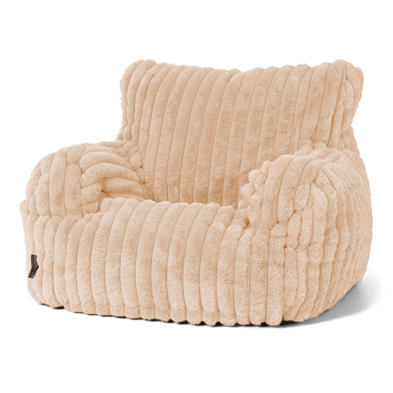 Puff Sillón Josephine - Pana de Felpa Ultra Durazno 01