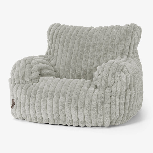 Puff Sillón Josephine - Pana de Felpa Ultra Verde Salvia 01