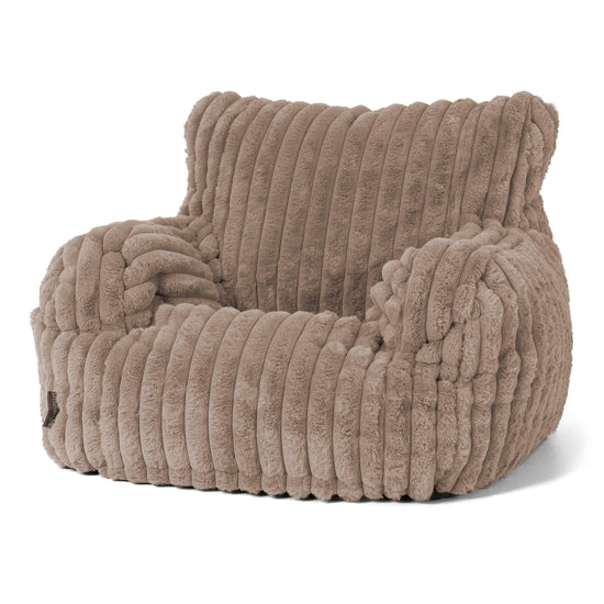 Puff Sillón Josephine - Pana de Felpa Ultra Visón 01