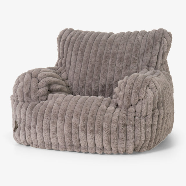 Puff Sillón Josephine - Pana de Felpa Ultra Visón 01