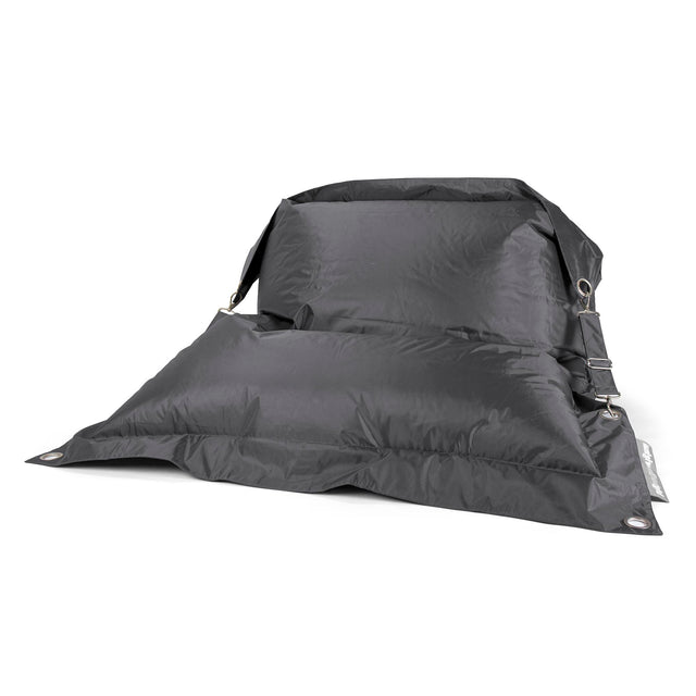 Puff Gigante Cama XXL 'Con Correas' - SmartCanvas™ Grafito 01