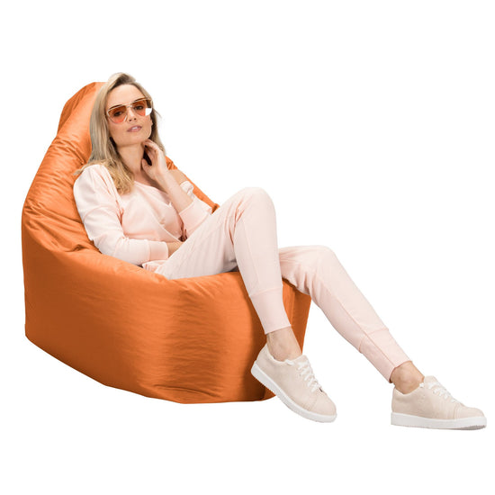 Puff Gigante Cama XXL - SmartCanvas™ Naranja Claro 05