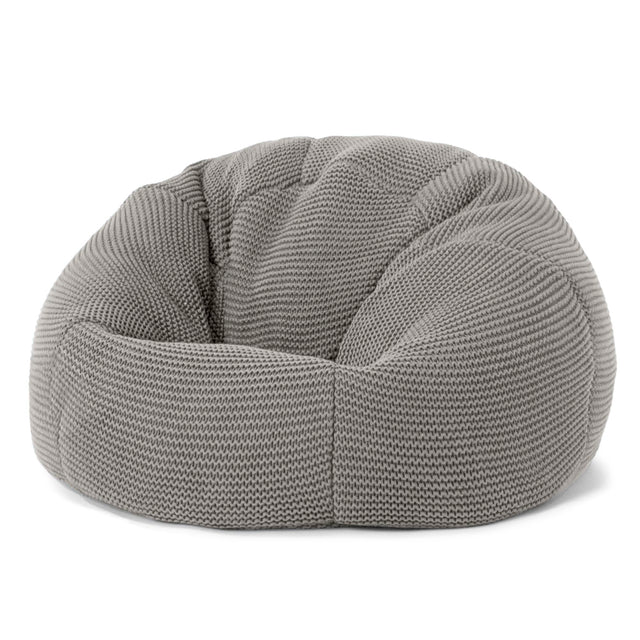 LOUNGE PUG - ELLOS Punto Grueso - Puff para niños - Puff Redondo Infantil - Gris