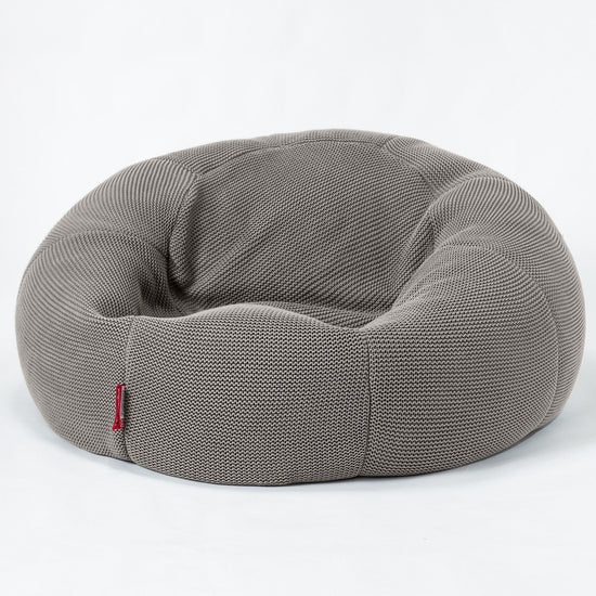 LOUNGE PUG - Puff Gigante Sofá Clásica - Ellos Punto Grueso Gris