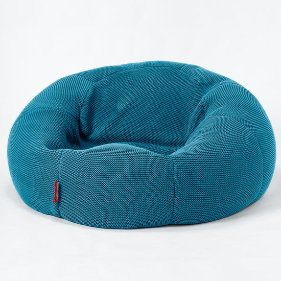 LOUNGE PUG - Puff Gigante Sofá Clásica - Ellos Punto Grueso Azul petróleo
